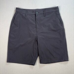Saxx 7"‎ Go To Town 2N1 Shorts Men's 30 Gray BallPark Lined Pouch Stretch Logo